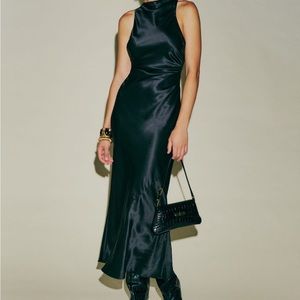 Reformation Casette Silk Dress